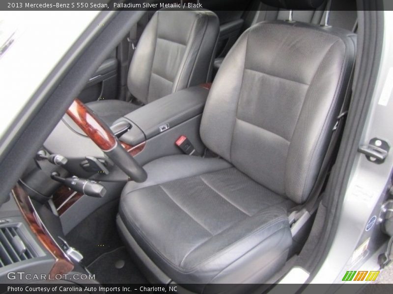 Palladium Silver Metallic / Black 2013 Mercedes-Benz S 550 Sedan