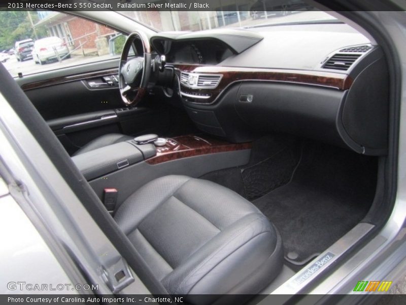 Palladium Silver Metallic / Black 2013 Mercedes-Benz S 550 Sedan