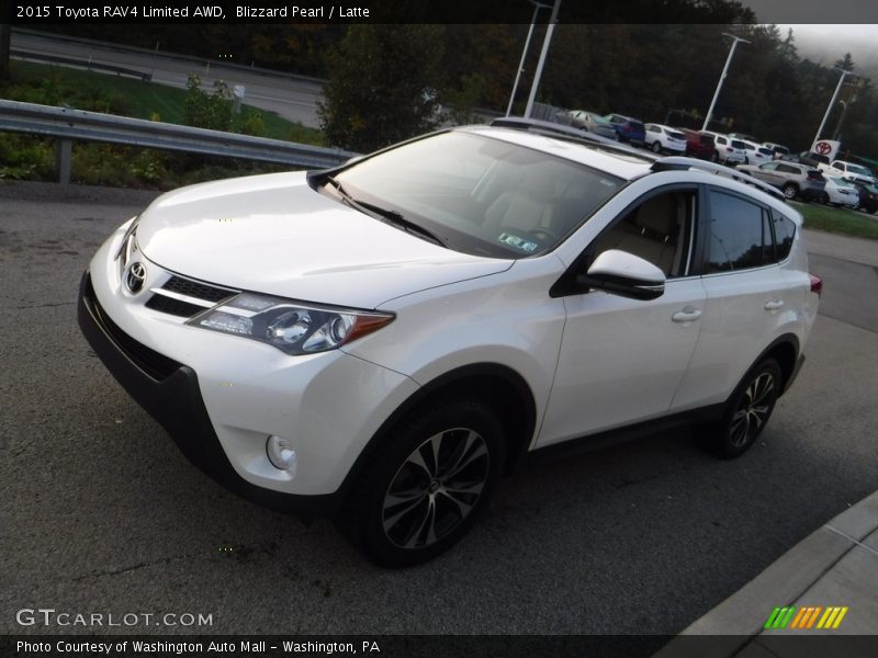 Blizzard Pearl / Latte 2015 Toyota RAV4 Limited AWD