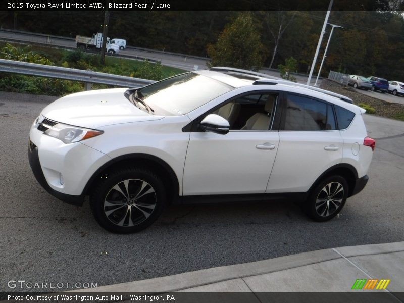 Blizzard Pearl / Latte 2015 Toyota RAV4 Limited AWD
