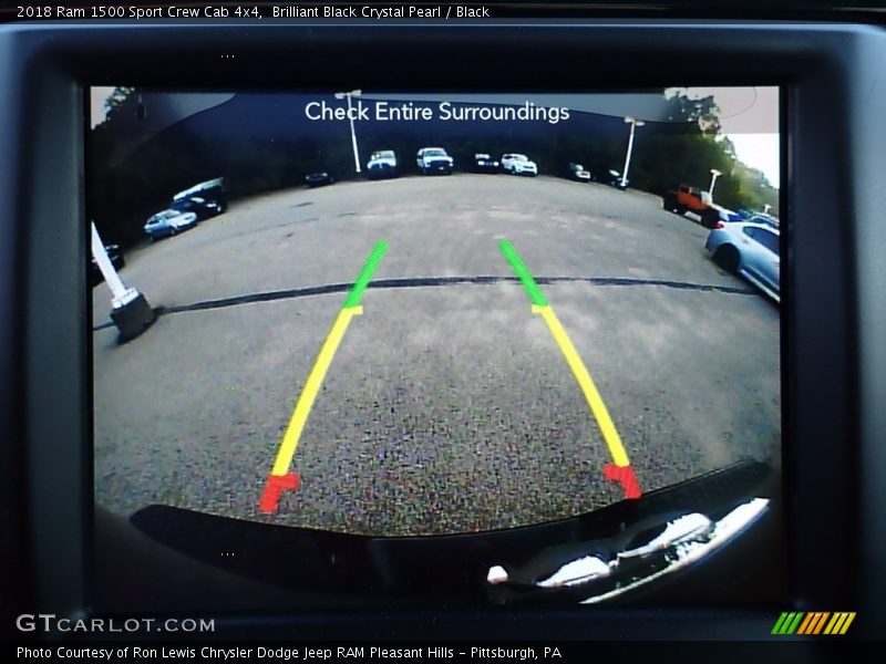 Brilliant Black Crystal Pearl / Black 2018 Ram 1500 Sport Crew Cab 4x4