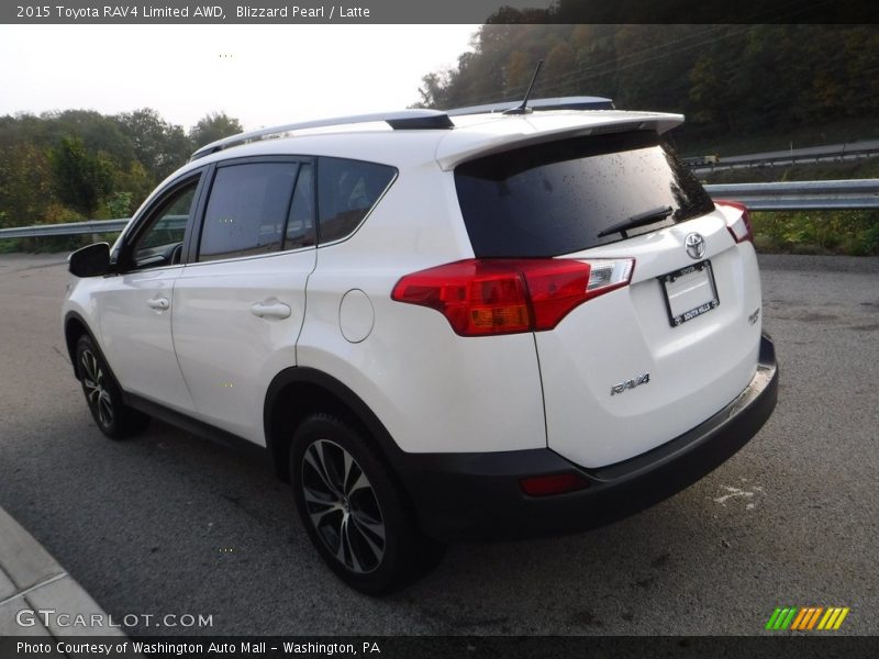 Blizzard Pearl / Latte 2015 Toyota RAV4 Limited AWD