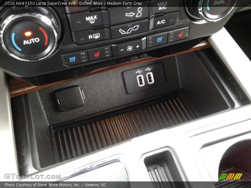Oxford White / Medium Earth Gray 2016 Ford F150 Lariat SuperCrew 4x4