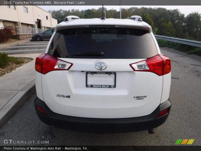Blizzard Pearl / Latte 2015 Toyota RAV4 Limited AWD