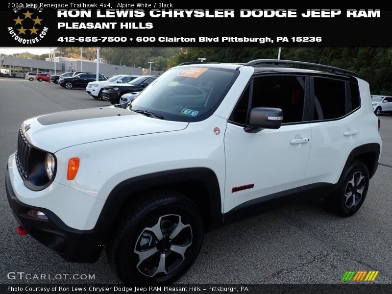 Alpine White / Black 2020 Jeep Renegade Trailhawk 4x4