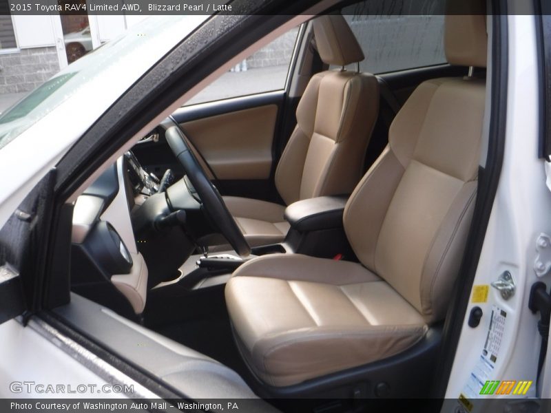 Blizzard Pearl / Latte 2015 Toyota RAV4 Limited AWD