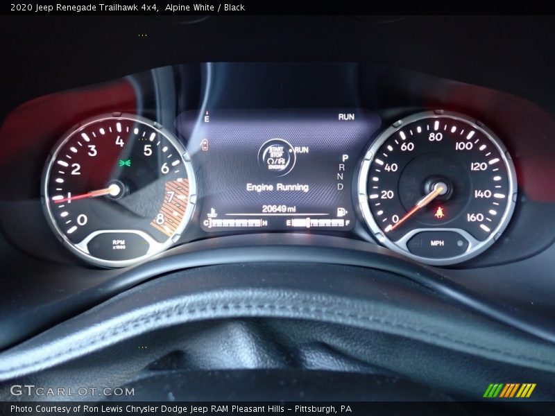 Alpine White / Black 2020 Jeep Renegade Trailhawk 4x4