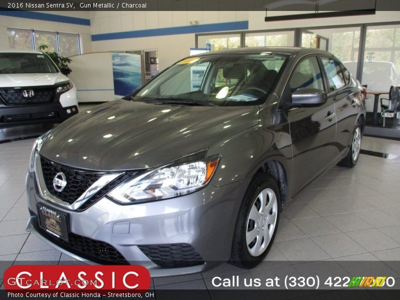 Gun Metallic / Charcoal 2016 Nissan Sentra SV