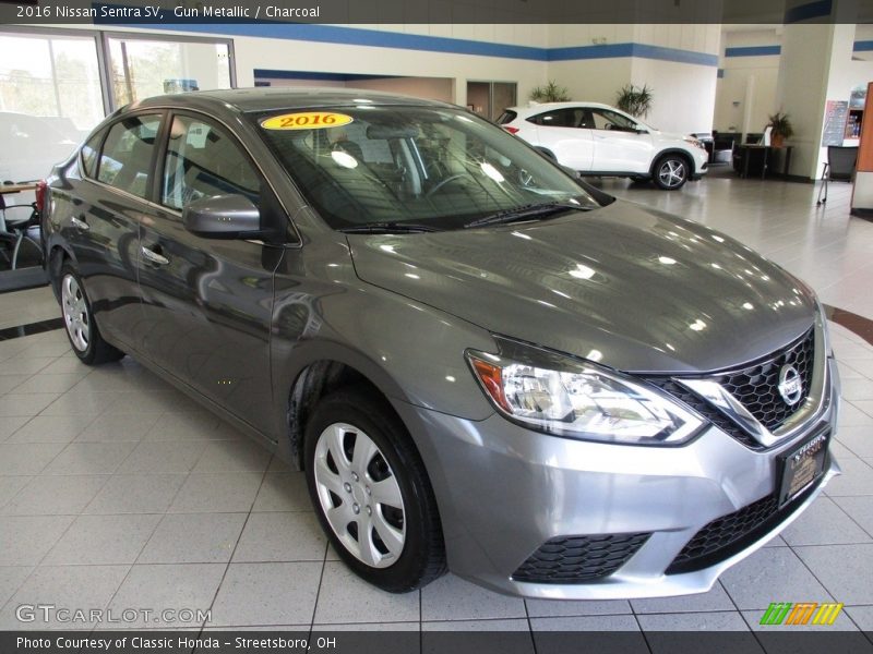 Gun Metallic / Charcoal 2016 Nissan Sentra SV