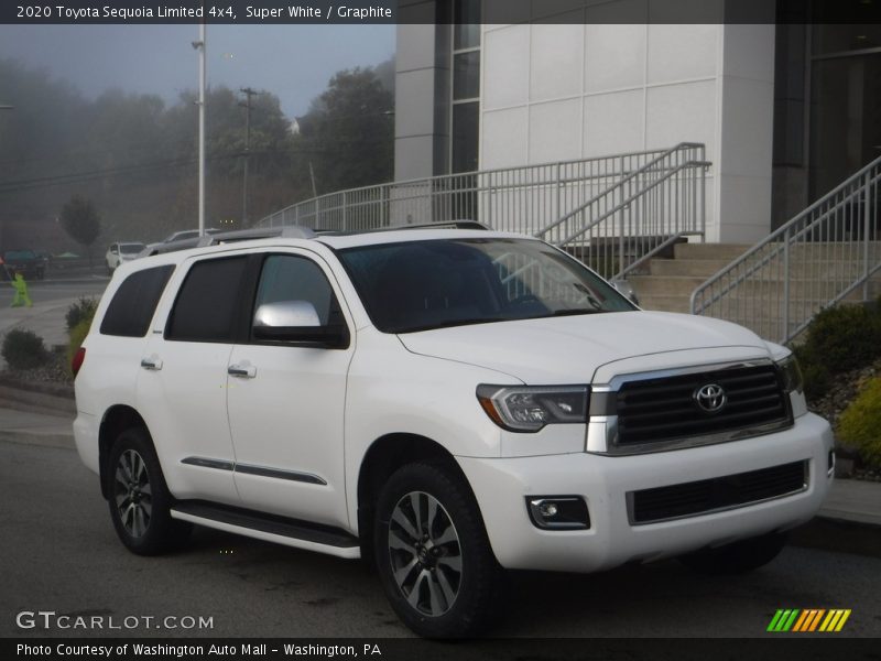 Super White / Graphite 2020 Toyota Sequoia Limited 4x4