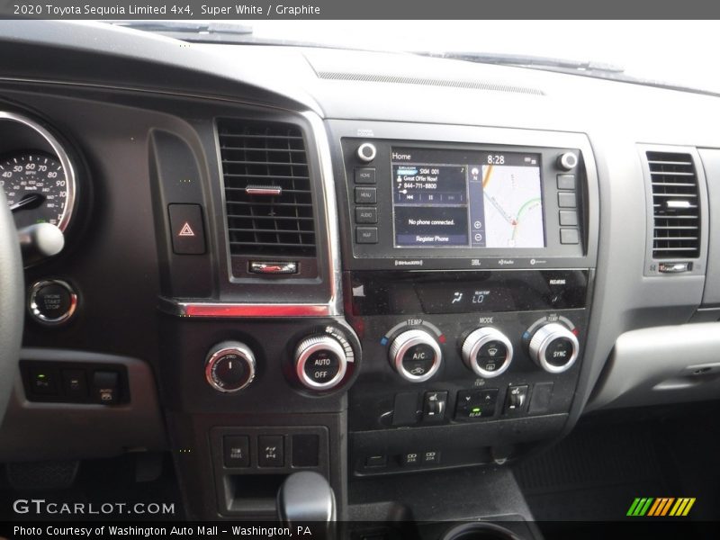 Super White / Graphite 2020 Toyota Sequoia Limited 4x4