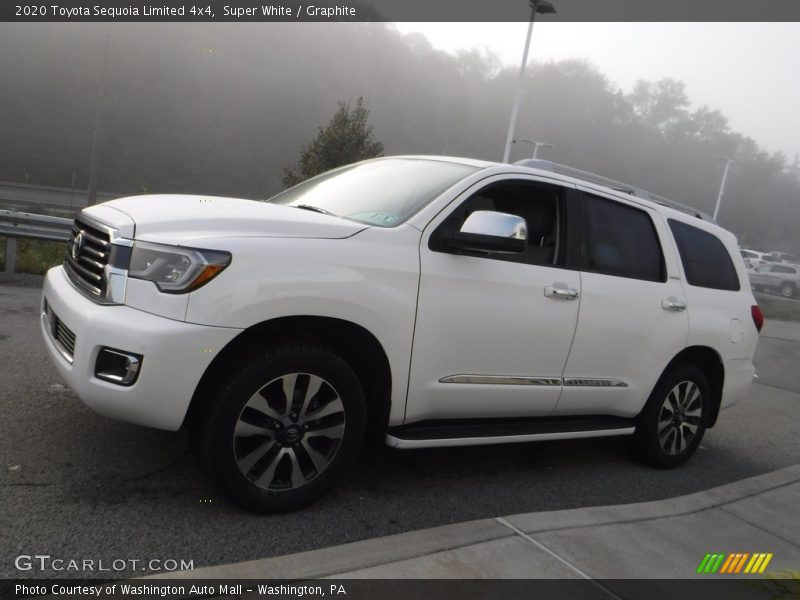 Super White / Graphite 2020 Toyota Sequoia Limited 4x4