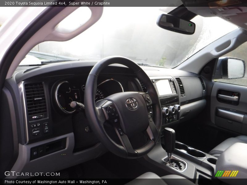 Super White / Graphite 2020 Toyota Sequoia Limited 4x4