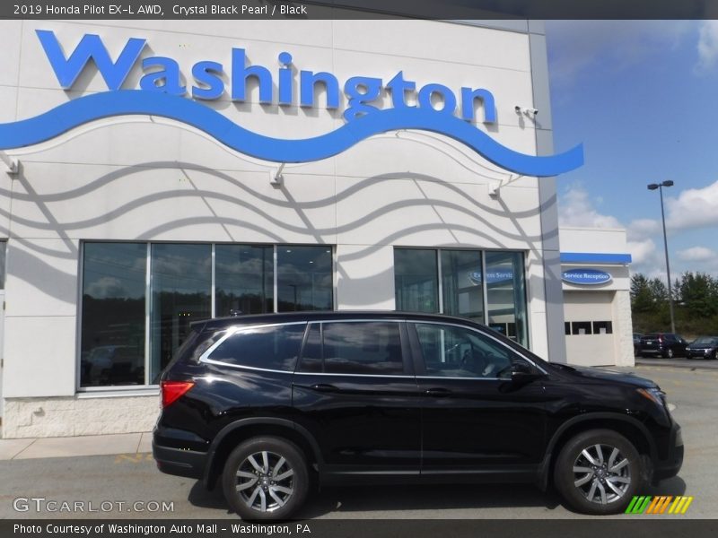 Crystal Black Pearl / Black 2019 Honda Pilot EX-L AWD