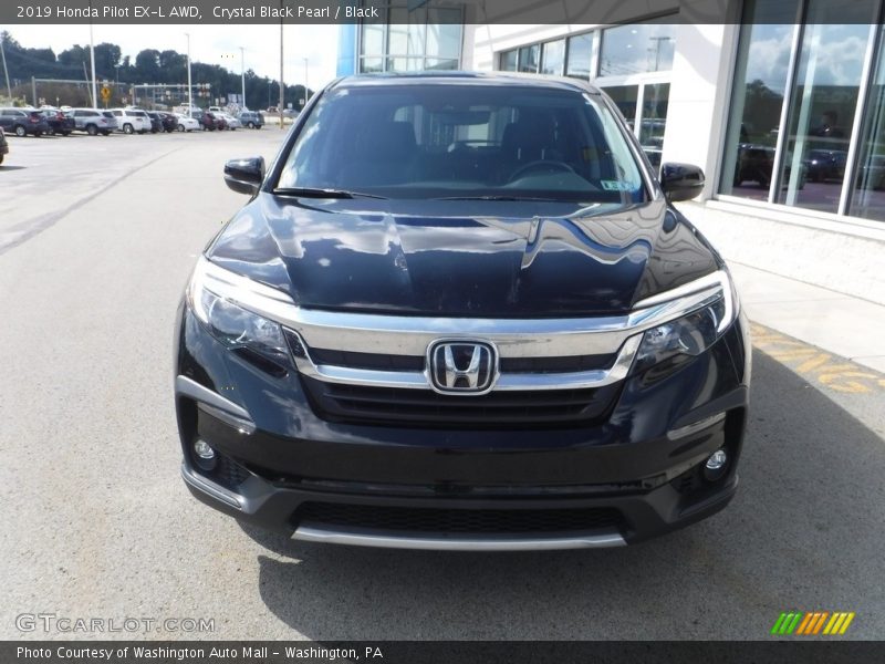Crystal Black Pearl / Black 2019 Honda Pilot EX-L AWD