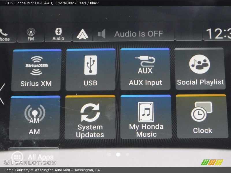 Crystal Black Pearl / Black 2019 Honda Pilot EX-L AWD