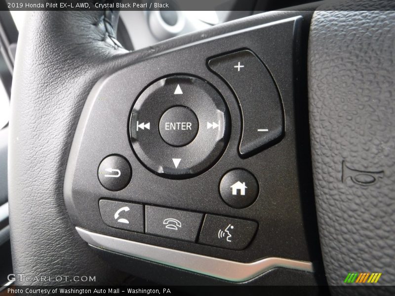 Crystal Black Pearl / Black 2019 Honda Pilot EX-L AWD