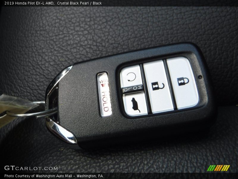 Crystal Black Pearl / Black 2019 Honda Pilot EX-L AWD