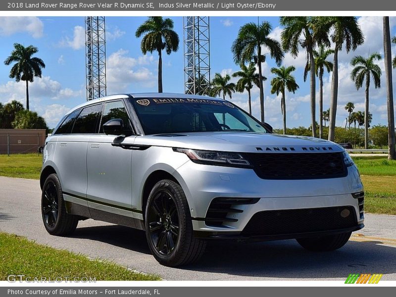 Indus Silver Metallic / Light Oyster/Ebony 2018 Land Rover Range Rover Velar R Dynamic SE