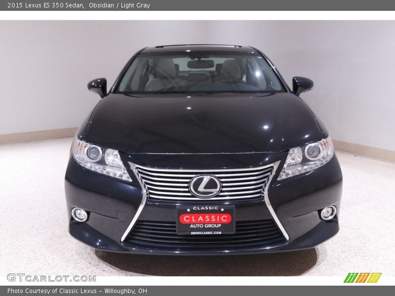 Obsidian / Light Gray 2015 Lexus ES 350 Sedan
