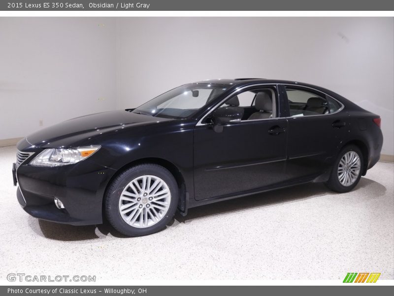 Obsidian / Light Gray 2015 Lexus ES 350 Sedan