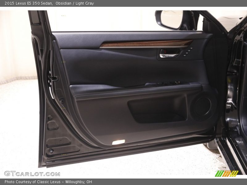 Obsidian / Light Gray 2015 Lexus ES 350 Sedan