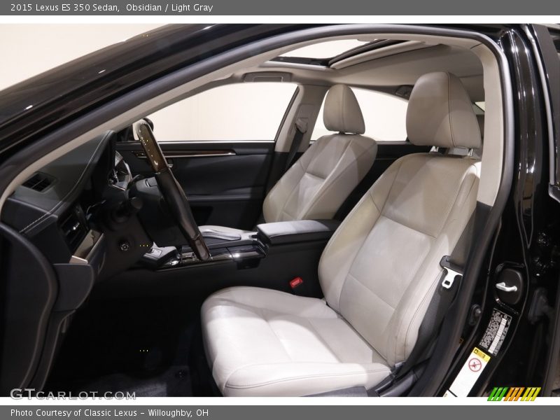 Obsidian / Light Gray 2015 Lexus ES 350 Sedan