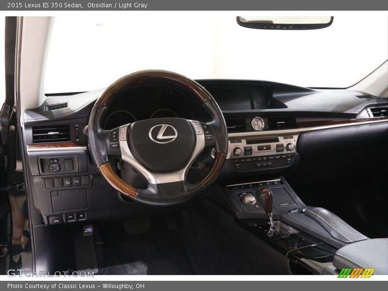 Obsidian / Light Gray 2015 Lexus ES 350 Sedan