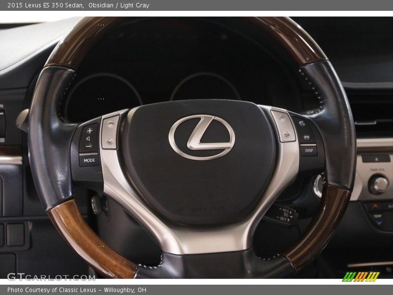 Obsidian / Light Gray 2015 Lexus ES 350 Sedan