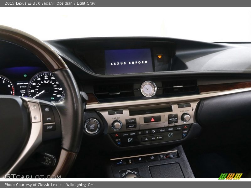 Obsidian / Light Gray 2015 Lexus ES 350 Sedan