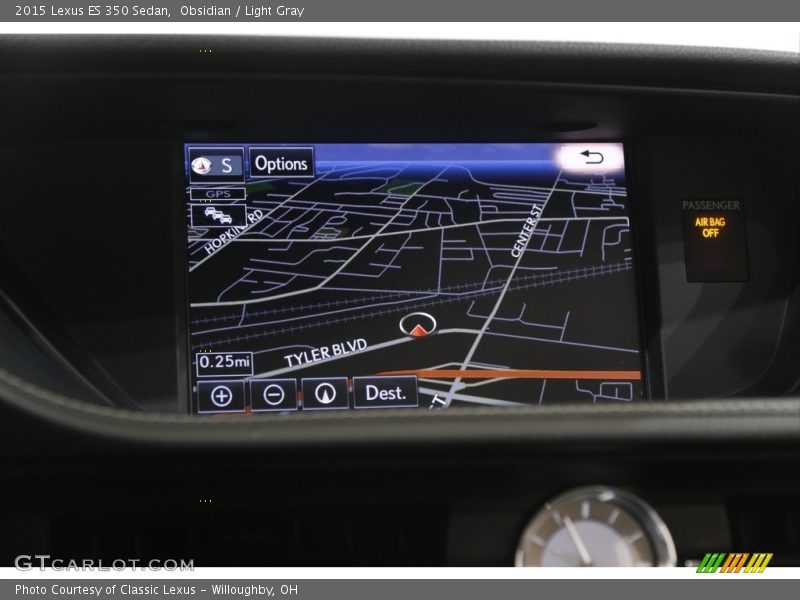 Obsidian / Light Gray 2015 Lexus ES 350 Sedan