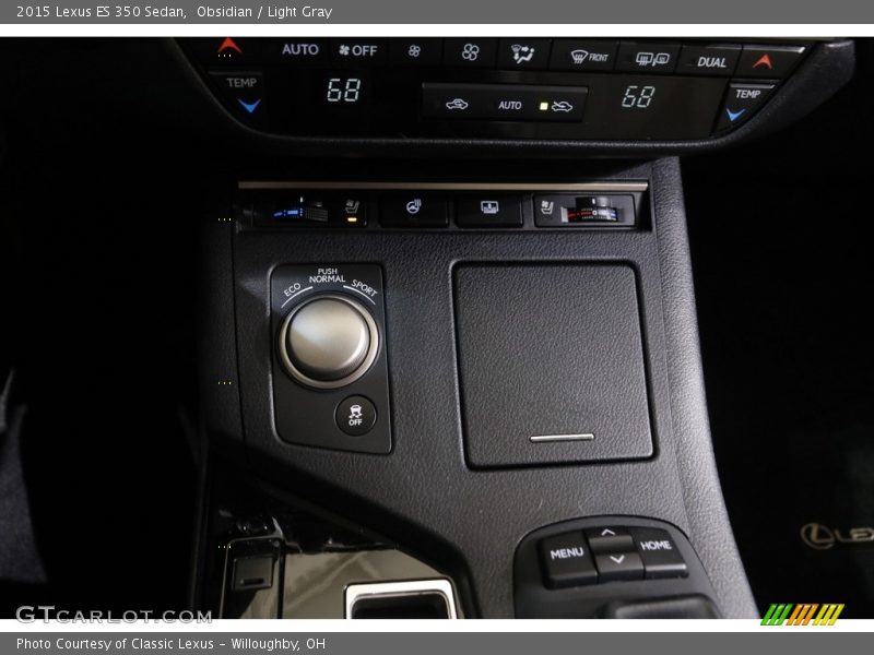 Obsidian / Light Gray 2015 Lexus ES 350 Sedan