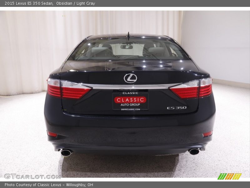 Obsidian / Light Gray 2015 Lexus ES 350 Sedan