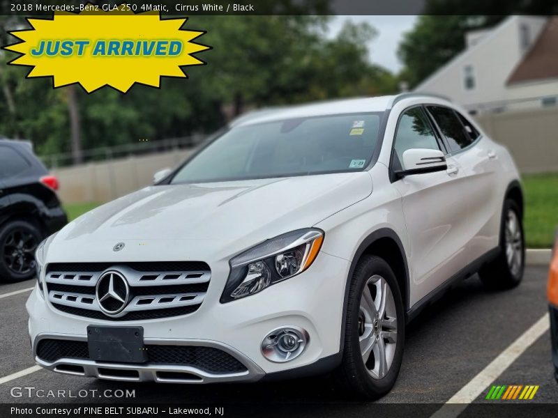Cirrus White / Black 2018 Mercedes-Benz GLA 250 4Matic