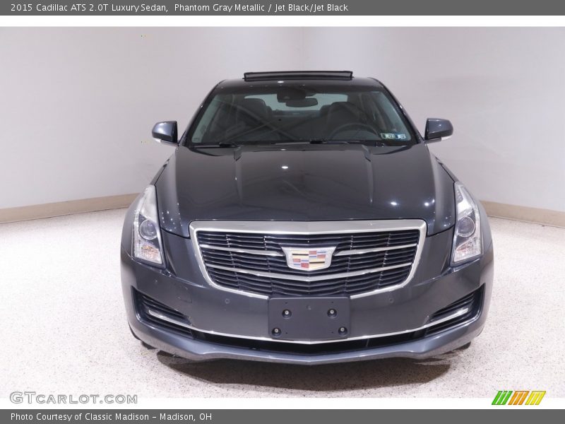 Phantom Gray Metallic / Jet Black/Jet Black 2015 Cadillac ATS 2.0T Luxury Sedan