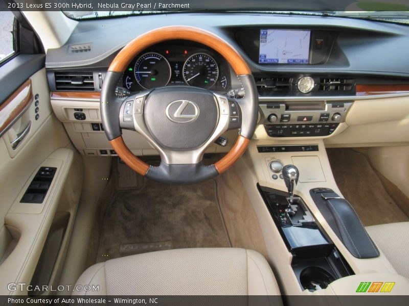 Nebula Gray Pearl / Parchment 2013 Lexus ES 300h Hybrid