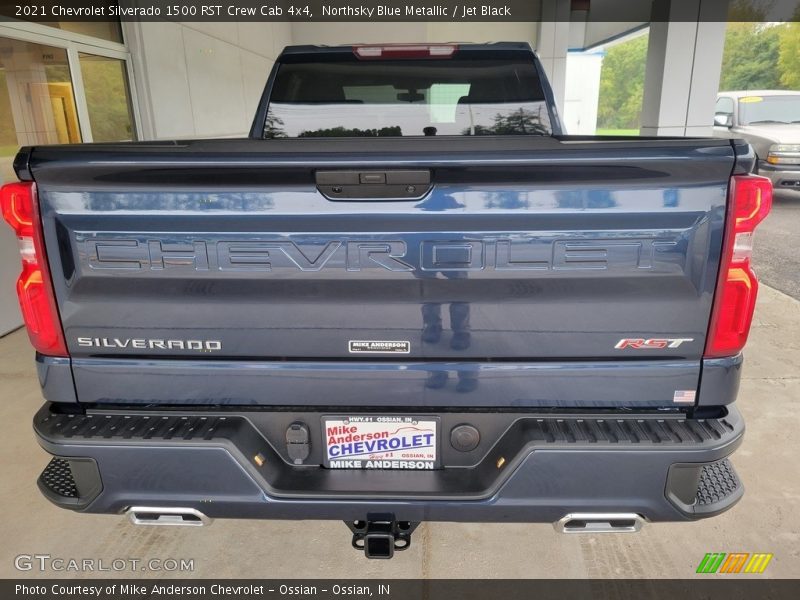 Northsky Blue Metallic / Jet Black 2021 Chevrolet Silverado 1500 RST Crew Cab 4x4