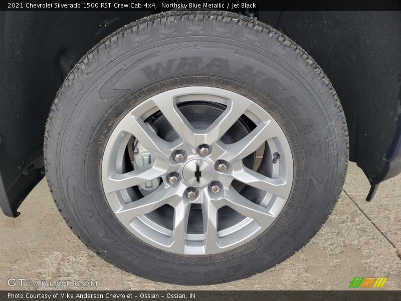 Northsky Blue Metallic / Jet Black 2021 Chevrolet Silverado 1500 RST Crew Cab 4x4