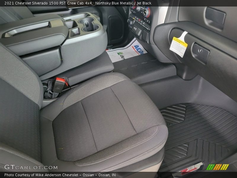 Northsky Blue Metallic / Jet Black 2021 Chevrolet Silverado 1500 RST Crew Cab 4x4