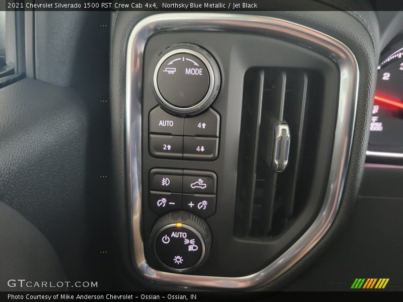 Northsky Blue Metallic / Jet Black 2021 Chevrolet Silverado 1500 RST Crew Cab 4x4