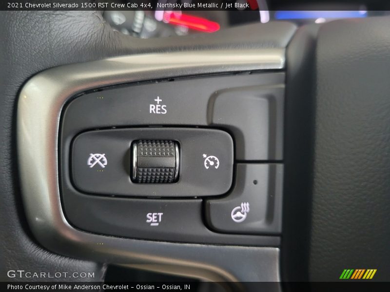 Northsky Blue Metallic / Jet Black 2021 Chevrolet Silverado 1500 RST Crew Cab 4x4