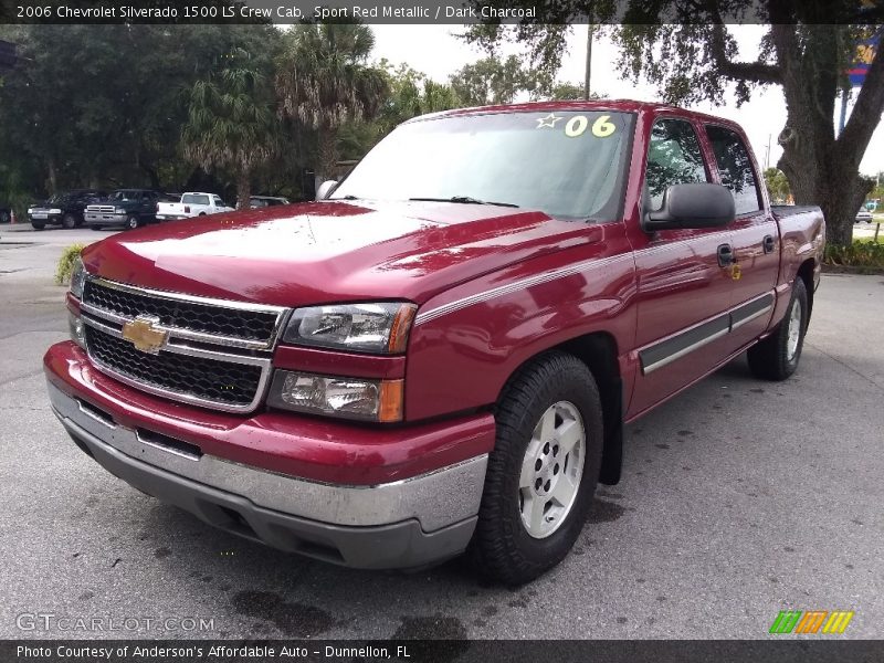 Sport Red Metallic / Dark Charcoal 2006 Chevrolet Silverado 1500 LS Crew Cab