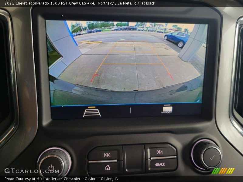 Northsky Blue Metallic / Jet Black 2021 Chevrolet Silverado 1500 RST Crew Cab 4x4