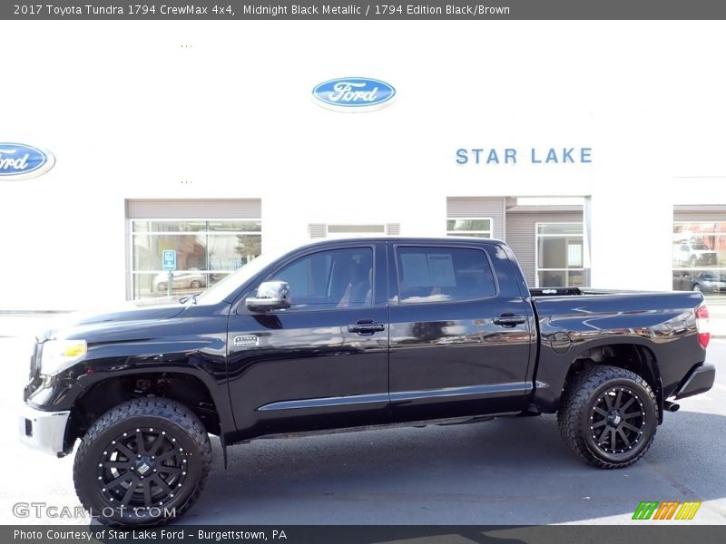 Midnight Black Metallic / 1794 Edition Black/Brown 2017 Toyota Tundra 1794 CrewMax 4x4