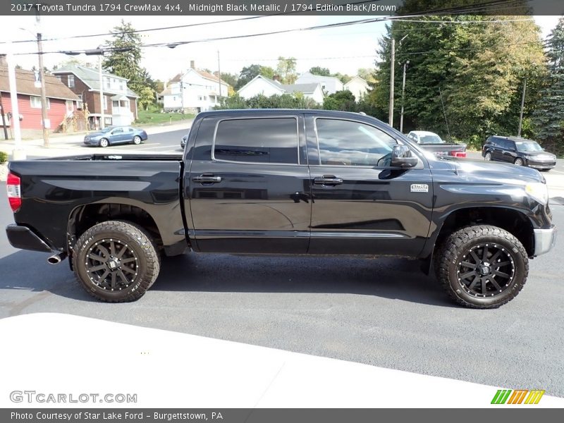 Midnight Black Metallic / 1794 Edition Black/Brown 2017 Toyota Tundra 1794 CrewMax 4x4
