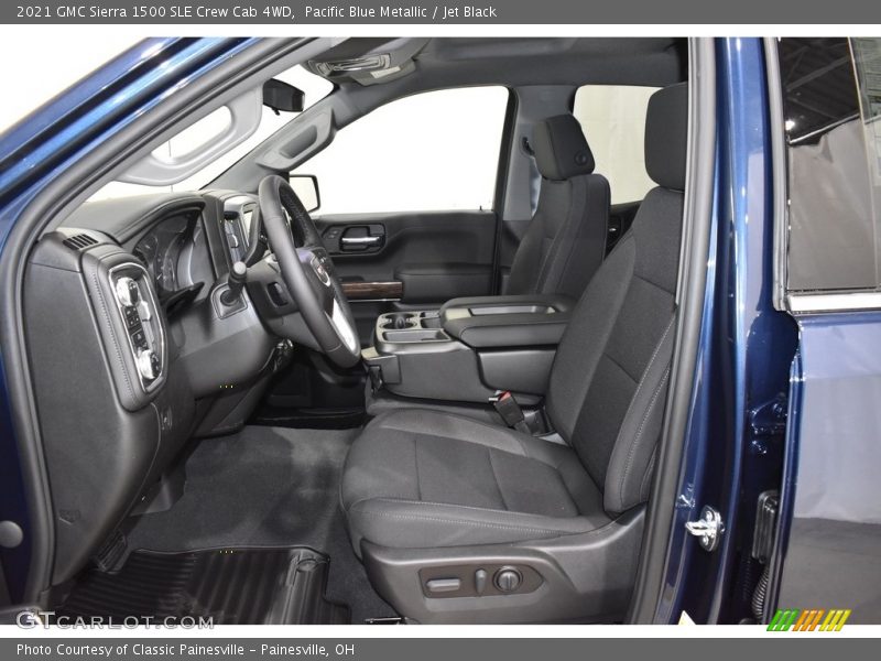 Pacific Blue Metallic / Jet Black 2021 GMC Sierra 1500 SLE Crew Cab 4WD