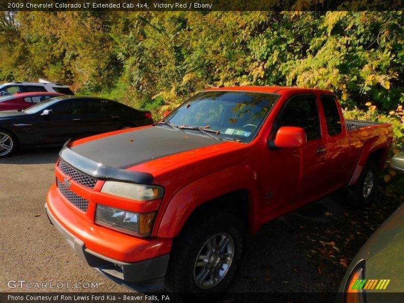 Victory Red / Ebony 2009 Chevrolet Colorado LT Extended Cab 4x4