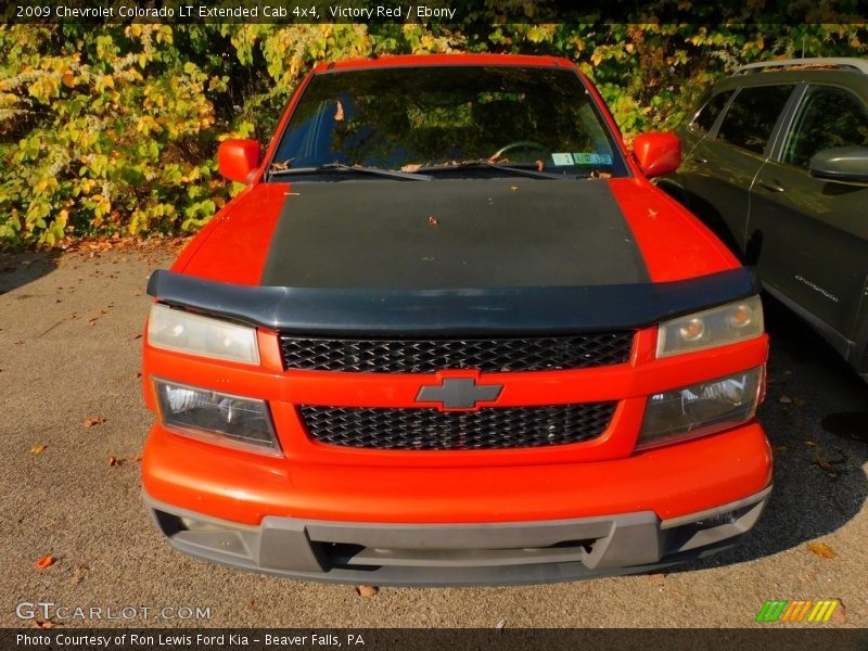 Victory Red / Ebony 2009 Chevrolet Colorado LT Extended Cab 4x4