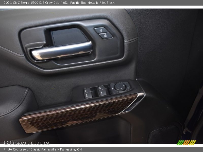 Pacific Blue Metallic / Jet Black 2021 GMC Sierra 1500 SLE Crew Cab 4WD