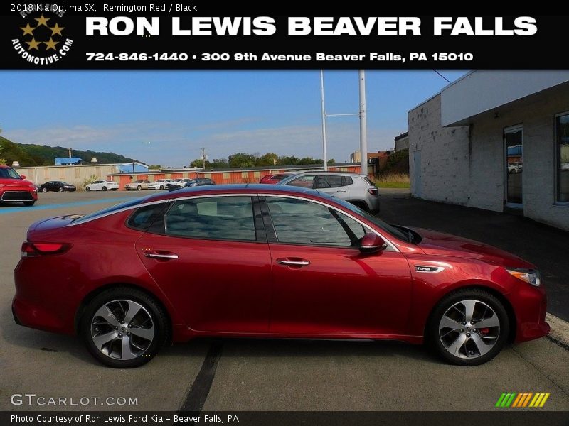 Remington Red / Black 2018 Kia Optima SX
